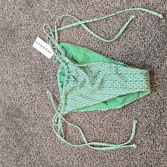 NWT Pacsum Women Green Side Ties Bottom Sz M - Picture 1 of 6